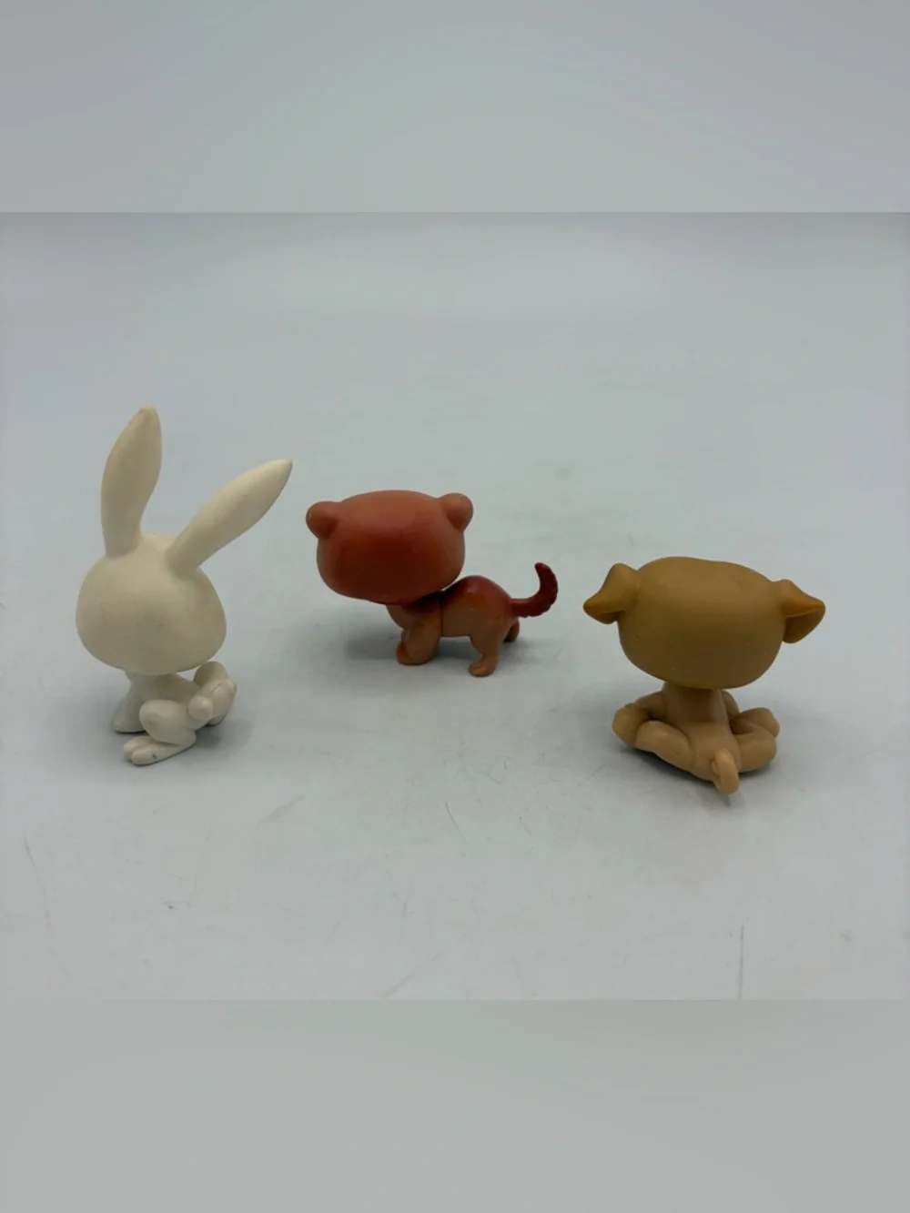 Authentic LPS Littlest Pet Shop Figure Brown Ferret #334 Pug #2 Rabbit #3